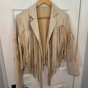 Fringe Tan Jacket